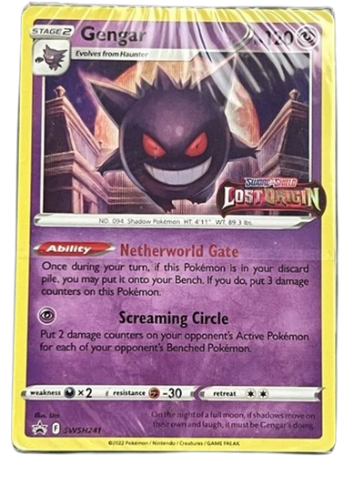 Gengar SWSH241 Lost Origin Pre-Release Deck Promo - Sealed