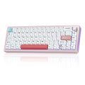 Yunzii AL66 Pink Aluminum 65% Hotswap Bluetooth + 2.4 GHz. RGB Mechanical Keyboard