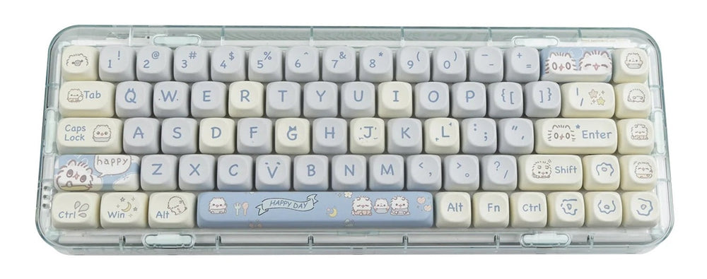 Yunzii Cutie Kitty 144 Key MOA Profile Dye Sub PBT Keycap Set