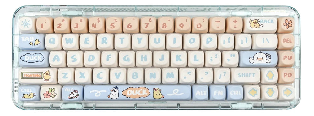 Yunzii Holiday Duck 138 Key MOA Profile Dye Sub PBT Keycap Set