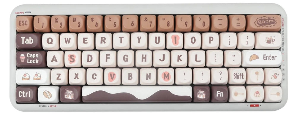 Yunzii Chocolate 137 Key MOA Profile Dye Sub PBT Keycap Set