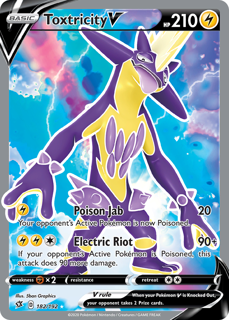 Toxtricity V 182 192 Rebel Clash Holofoil