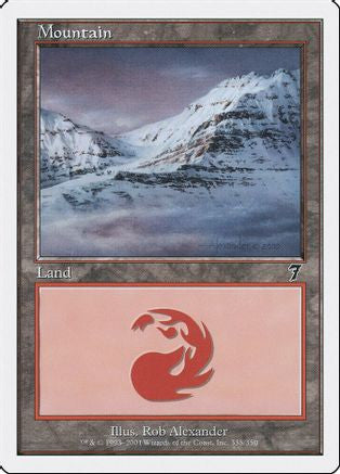 Mountain (338) (7ED-338) - 7th Edition Foil