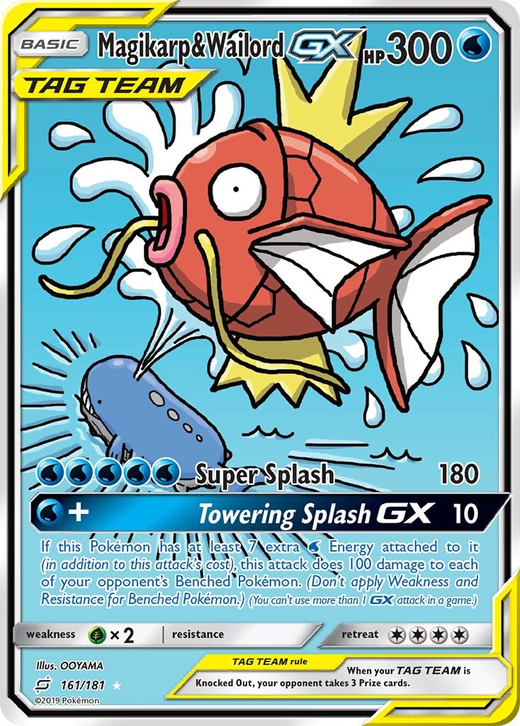 Magikarp & Wailord GX (Alternate Full Art) - 161/181 - (SM - Team Up)