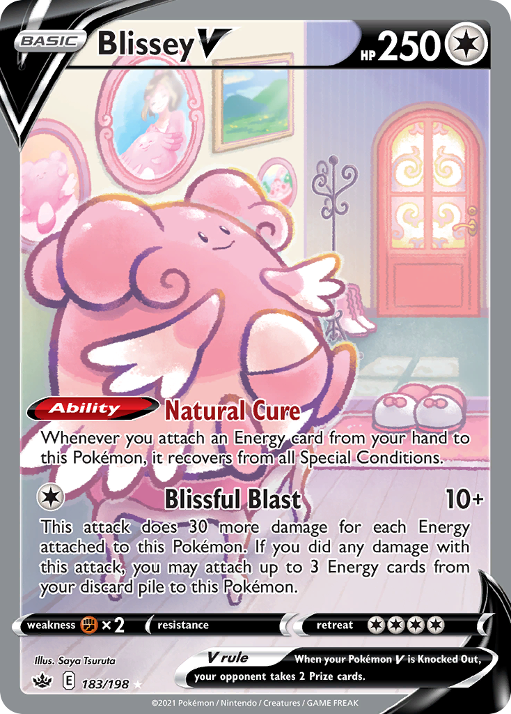 Blissey V 183 198 Chilling Reign Holofoil