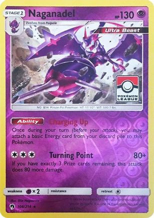 Naganadel 108 214 Pokemon League 108 League Championship Cards Reverse Holofoil