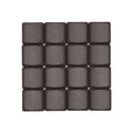 Tai-Hao Deep Mocha THT Blank 18 Key PBT Low Profile Keycap Set