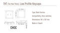 Tai-Hao Forest Green THT Blank 18 Key PBT Low Profile Keycap Set