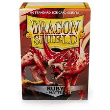 Dragon Shield Standard Matte Card Sleeves Ruby 100ct