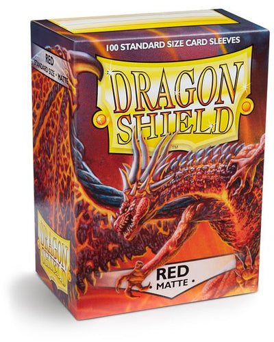 Dragon Shield Standard Matte Card Sleeves Red 100ct