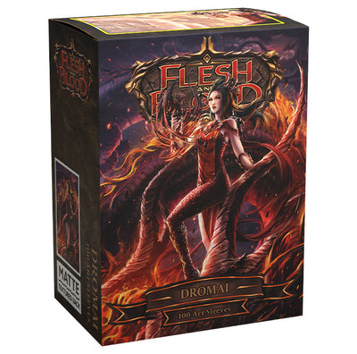 Dragon Shield Standard Matte Dual Art Card Sleeves Flesh and Blood Uprising Dromai 100ct