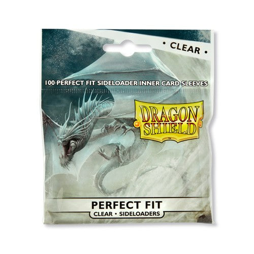 Dragon Shield Standard Perfect Fit Sideloader Card Sleeves Clear 100ct Bag