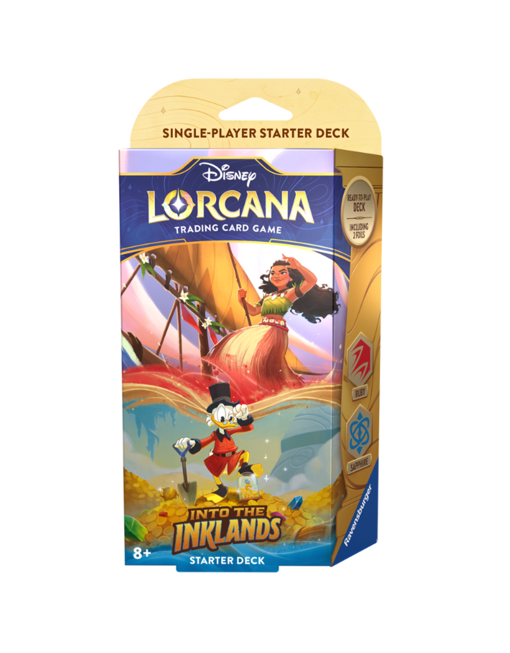 Disney Lorcana TCG: Into the Inklands Starter Deck Ruby & Sapphire (Moana/Scrooge McDuck)