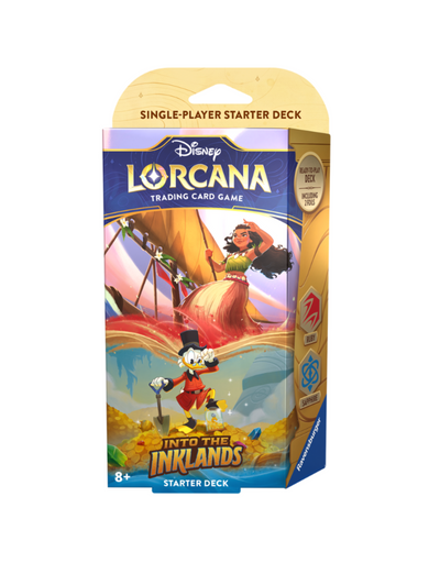Disney Lorcana TCG: Into the Inklands Starter Deck Ruby & Sapphire (Moana/Scrooge McDuck)