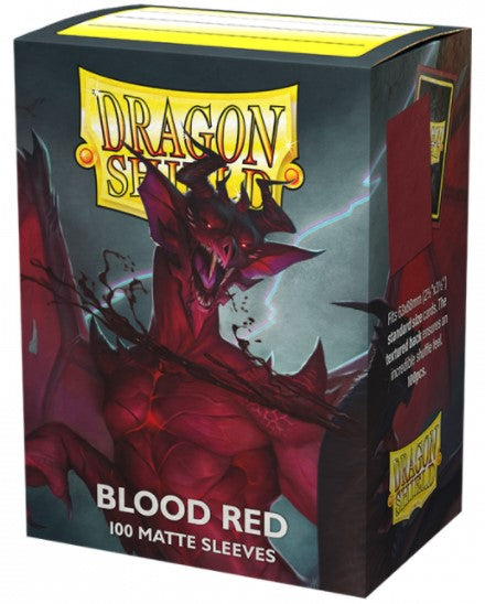 Dragon Shield Standard Matte Card Sleeves Blood Red 100ct