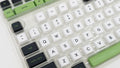 Meko White / Black / Green 132 Key MDA Profile Double Shot PBT Keycap Set