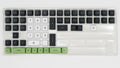 Meko White / Black / Green 132 Key MDA Profile Double Shot PBT Keycap Set