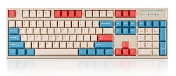 Leopold FC900RBT V2 Coral / Blue Wireless Keyboard