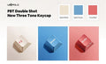Leopold FC750RBT V2 Coral / Blue Bluetooth Mechanical Keyboard