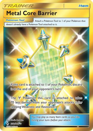 Metal Core Barrier (Secret) (232/214) - SM  Unbroken Bonds Holofoil
