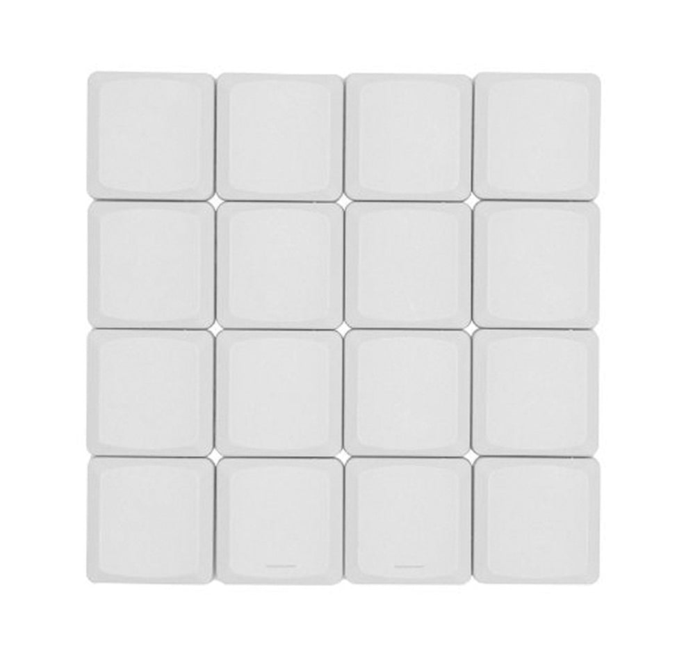 Tai-Hao White THT Blank 18 Key PBT Low Profile Keycap Set