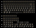 Keychron 138 Key Black Translucent OSA Profile ABS Keycap Set
