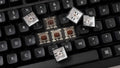 Keychron White on Black 137 Key KSA Profile Double Shot PBT Keycaps