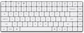 Keychron Black on White 118 Key LSA Profile Double Shot PBT Keycap Set