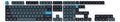 Keychron Dark Grey / Greyish Blue 140 Key KSA Profile Double Shot PBT Keycap Set