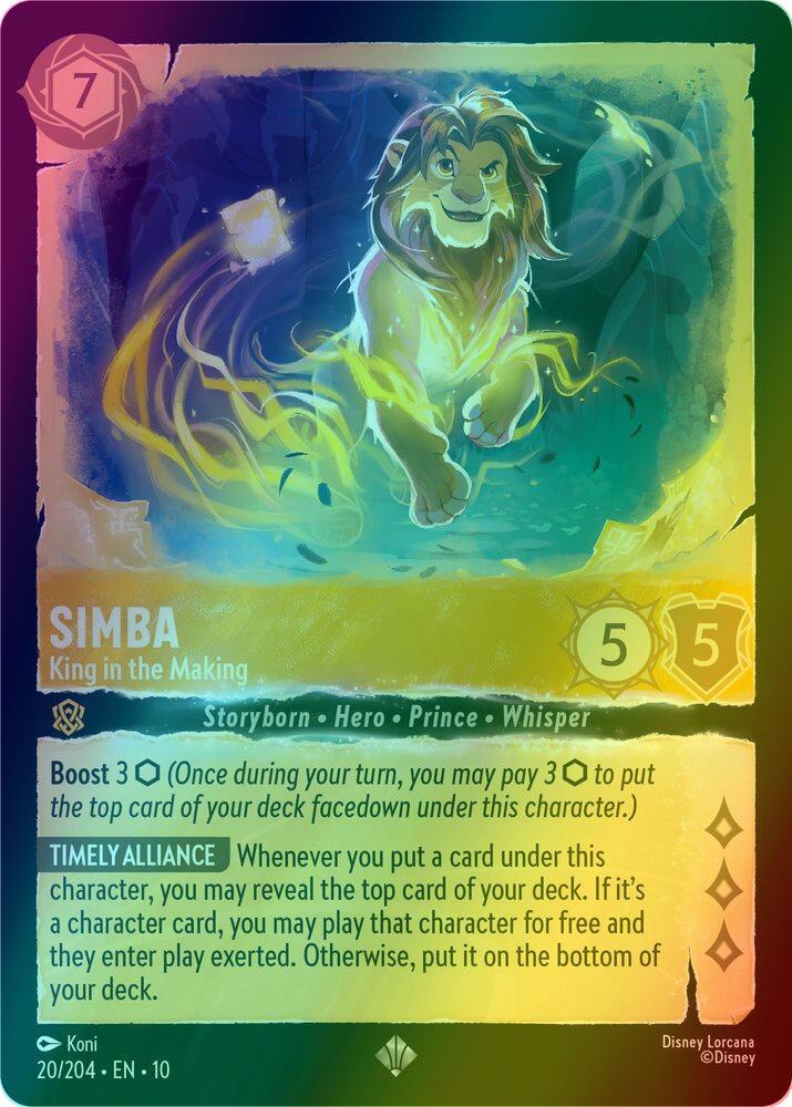 Simba - King in the Making - 20/204 [Whispers in the Well] [Holofoil]