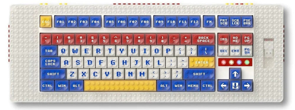 MelGeek Pixel Palette Brick Built TKL Hotswap Bluetooth 5.1 and 2.4 GHz. RGB Mechanical Keyboard