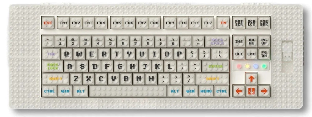 MelGeek Pixel Canvas Brick Built TKL Hotswap Wireless RGB Mechanical Keyboard