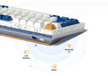 MelGeek Modern97 Ocean Hotswap Bluetooth 5.1 and 2.4 GHz. RGB Mechanical Keyboard
