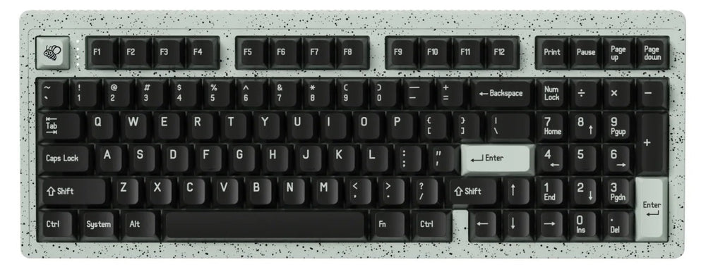 MelGeek Modern97 Fountain Hotswap Bluetooth 5.1 and 2.4 GHz. RGB Mechanical Keyboard