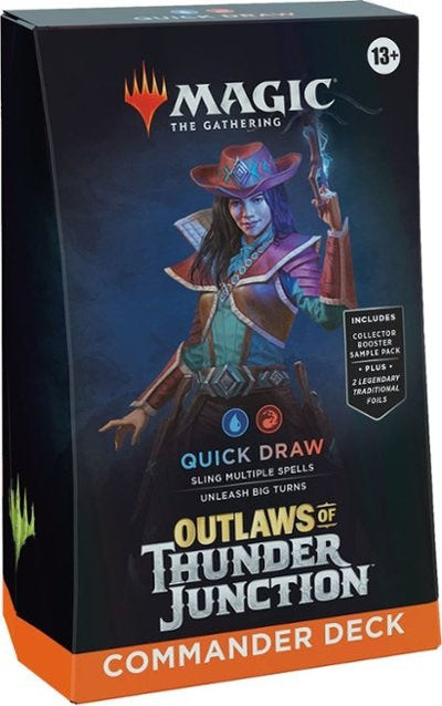 Magic The Gathering - Outlaws of Thunder Junction Commander Deck Box - Quick Draw