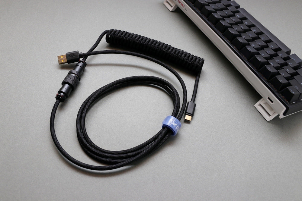 Ducky Abyss Black Coiled USB Cable V2