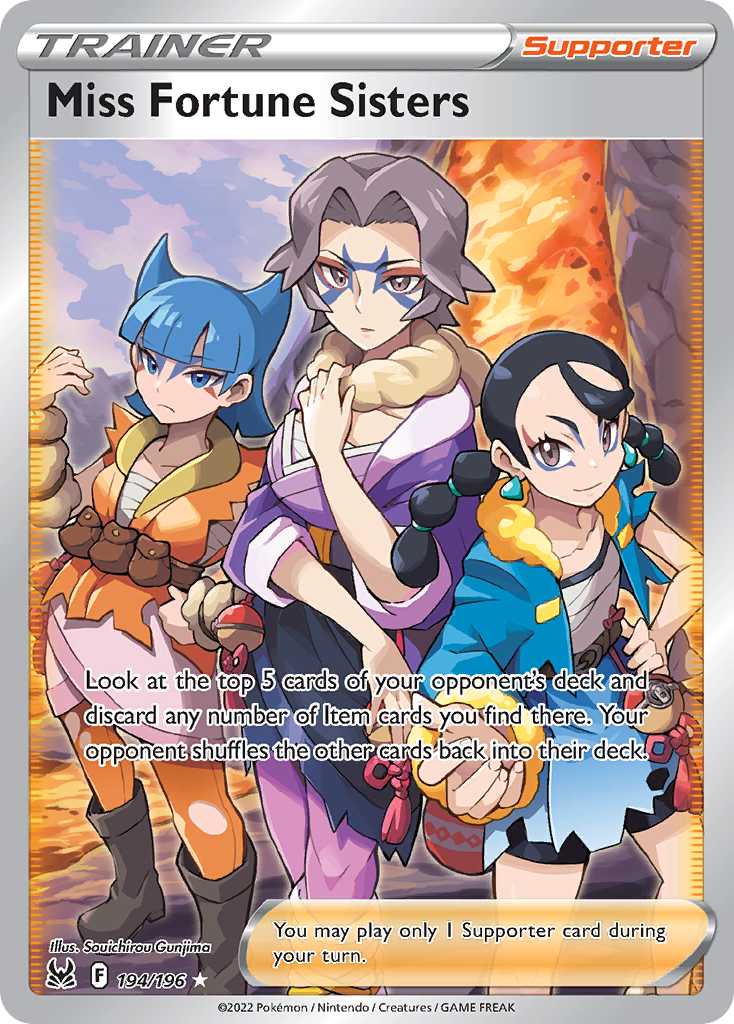 Miss Fortune Sisters 194 196 Lost Origin Holofoil