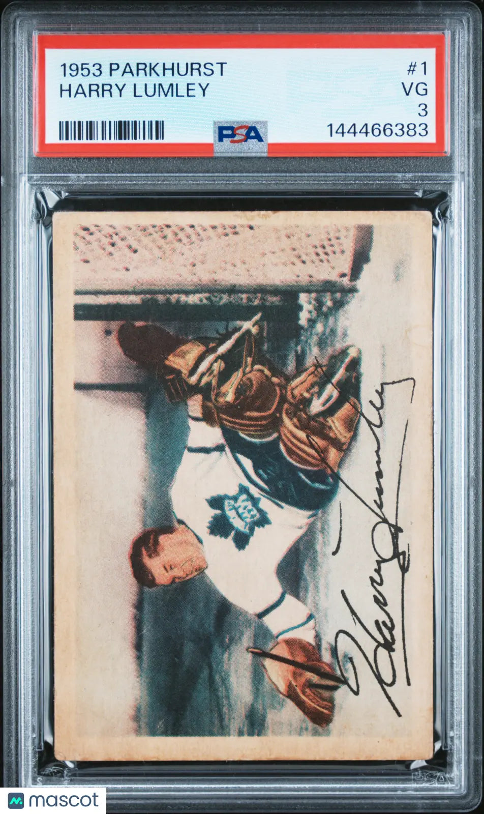 1953 Parkhurst Hockey Harry Lumley #1 PSA 3