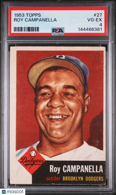 1953 Topps Baseball Roy Campanella #27 PSA 4 NEW CERT