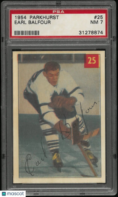 1954 Parkhurst Hockey Earl Balfour PSA 7