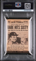 1954 Topps Baseball Scoop Babe Ruth Sets #41 PSA 1 NEW CERT