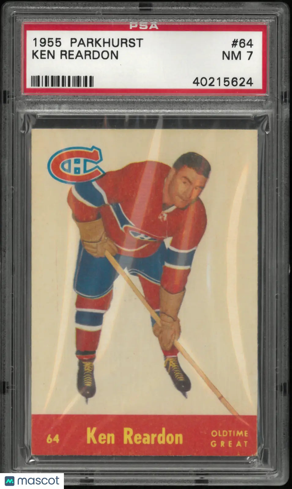 1955 Parkhurst Hockey Ken Reardon PSA 7