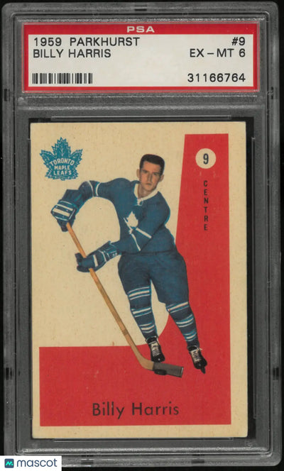 1959 Parkhurst Hockey Billy Harris PSA 6