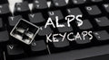Tai-Hao ALPS 104 Key ABS Double Shot Keycap Set White on Black