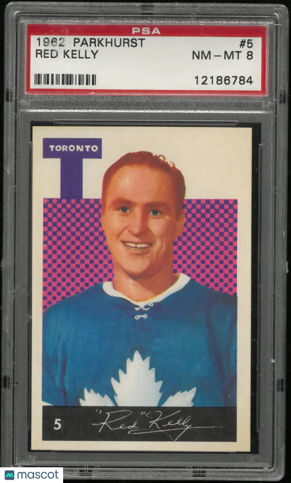 1962 Parkhurst Hockey Red Kelly PSA 8