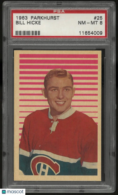 1963 Parkhurst Bill Hicke PSA 8
