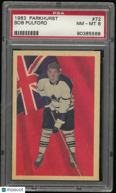 1963 Parkhurst Hockey Bob Pulford PSA 8
