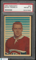 1963 Parkhurst Hockey Gilles Tremblay PSA 8