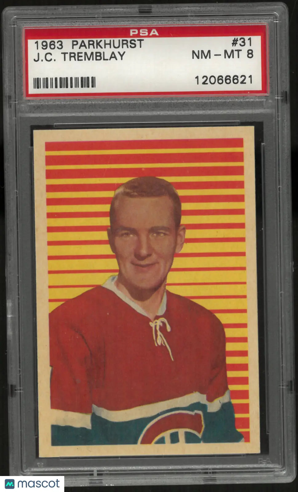 1963 Parkhurst J. C. Tremblay PSA 8
