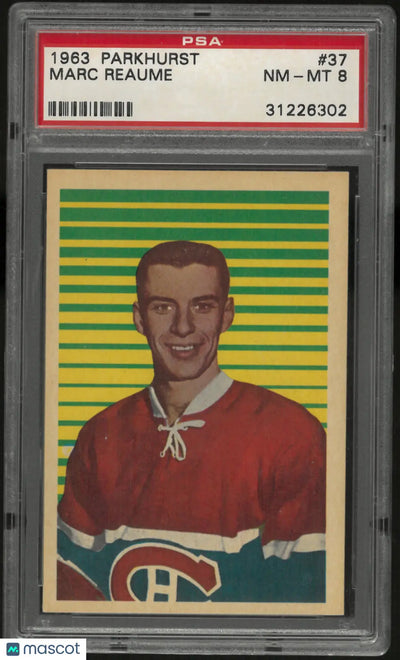 1963 Parkhurst Hockey Marc Reaume PSA 8